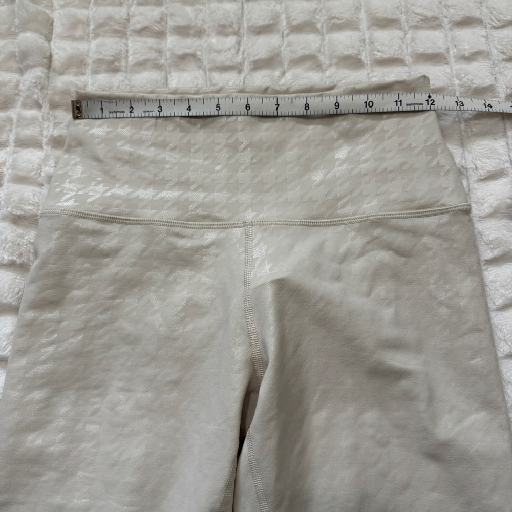 NEW Aerie Offline Medium Cream Houndstooth Ankle Leggings - Picture 6 of 11